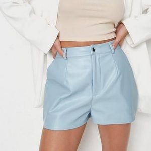 NWT Missguided faux leather shorts